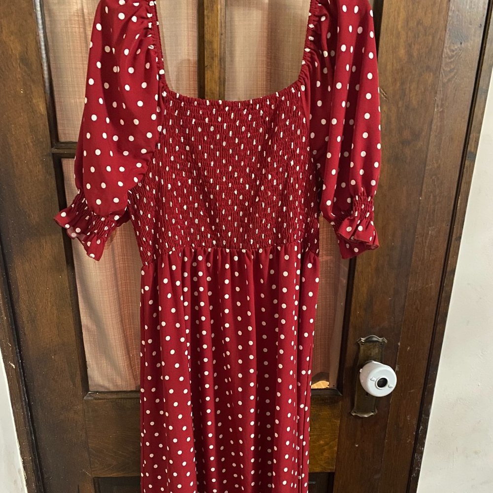 Red Polka Dot Dress | 2XL
